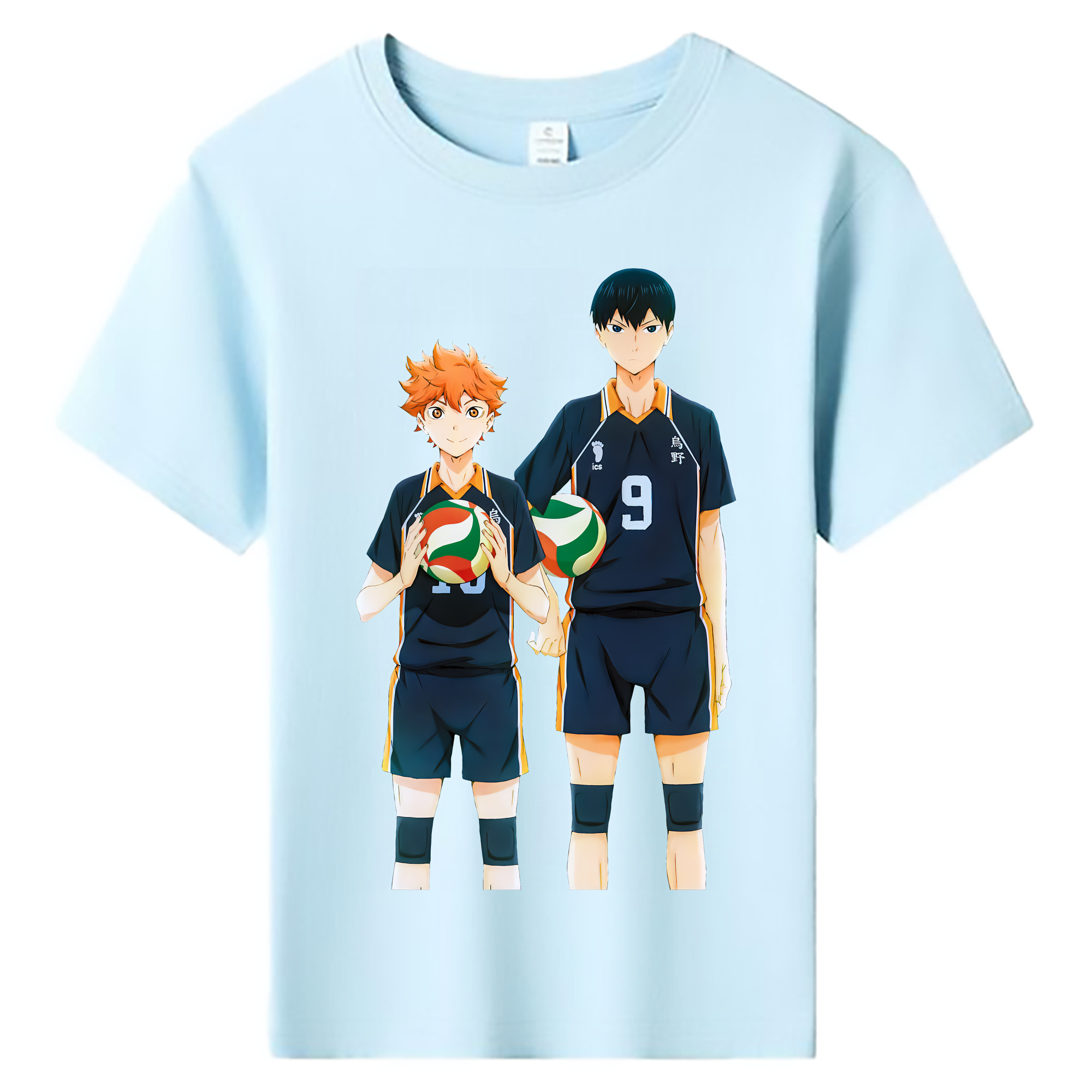 （画像用） ハイキュー!! Haikyu!! 綿100％キッズTシャツ（フロントプリント）